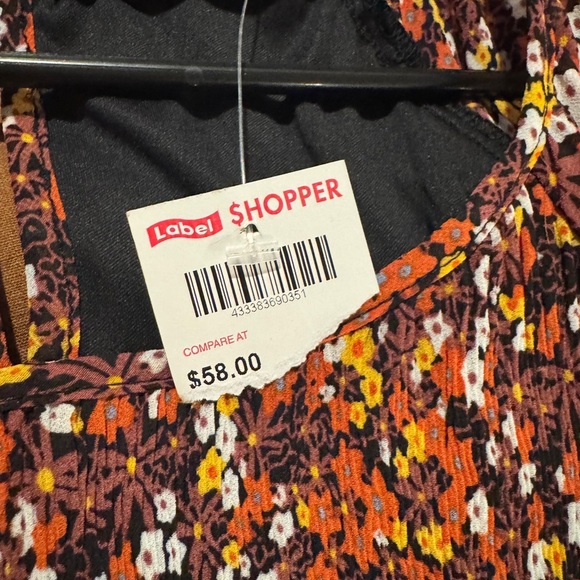 Black Tape Floral Pleated Mini Dress Size Extra Large - Picture 9 of 11